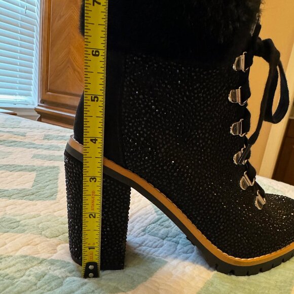I.N.C. Women's Lesia High-Heel Rhinestone Bling Hiker Booties, Size 6M, NWOB - Picture 6 of 6